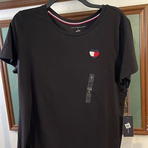 Tommy Hilfiger black red and white T shirt